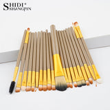 Brushes for makeup eyeshadow, eye contour, lips