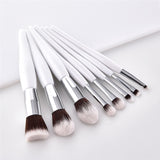 Makeup Brush Kit Soft Synthetic Hair Wooden Handle