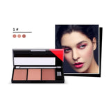 Blusher with brush powder Palette Waterproof Long Lasting