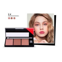 Blusher with brush powder Palette Waterproof Long Lasting