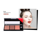 Blusher with brush powder Palette Waterproof Long Lasting