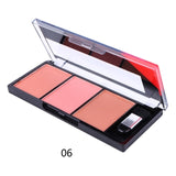 Blusher with brush powder Palette Waterproof Long Lasting