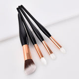 Makeup Brush Kit Soft Synthetic Hair Wooden Handle