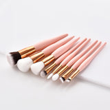 Makeup Brush Kit Soft Synthetic Hair Wooden Handle