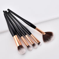 Makeup Brush Kit Soft Synthetic Hair Wooden Handle