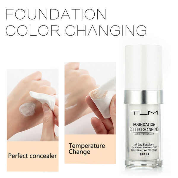 TLM Liquid Foundation Color Changing Natural Moisturizing Matte