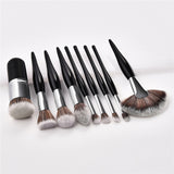 Makeup Brush Kit Soft Synthetic Hair Wooden Handle