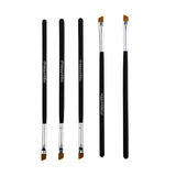 Eyebrow brush Beveled wooden handle