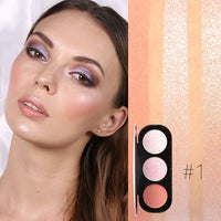 FOCALLURE Blush & Highlighter Powder Illuminated