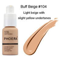 PHOERA Full Coverage Liquid Foundation Mineral Facial Moisturizer