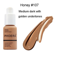 PHOERA Full Coverage Liquid Foundation Mineral Facial Moisturizer