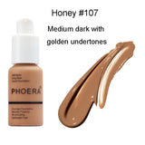 PHOERA Full Coverage Liquid Foundation Mineral Facial Moisturizer