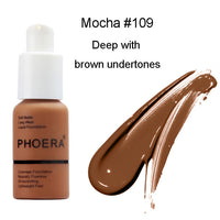 PHOERA Full Coverage Liquid Foundation Mineral Facial Moisturizer