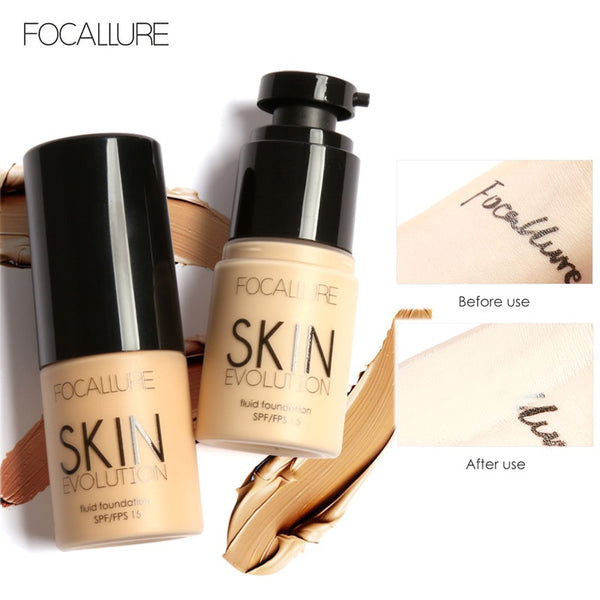 FOCALLURE Base Face Liquid Foundation Cream Full Coverage