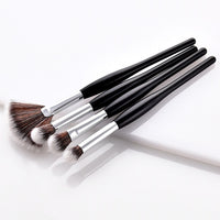 Makeup Brush Kit Soft Synthetic Hair Wooden Handle