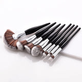 Makeup Brush Kit Soft Synthetic Hair Wooden Handle